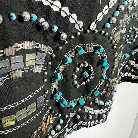 Basil & Maude - Beaded A-Line Skirt - Sz. 2 - Picture 5 of 8